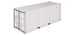 Exemplu de container uscat standard